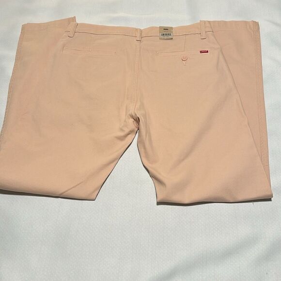 Levis Chinos Mens 32 34 Pink Taper - Picture 4 of 4